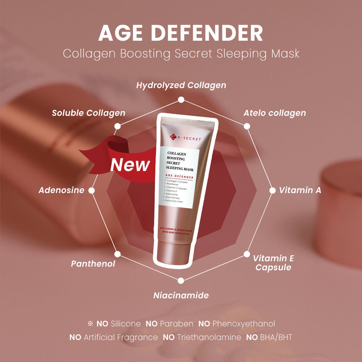 K-SECRET - COLLAGEN BOOSTING SECRET SLEEPING MASK