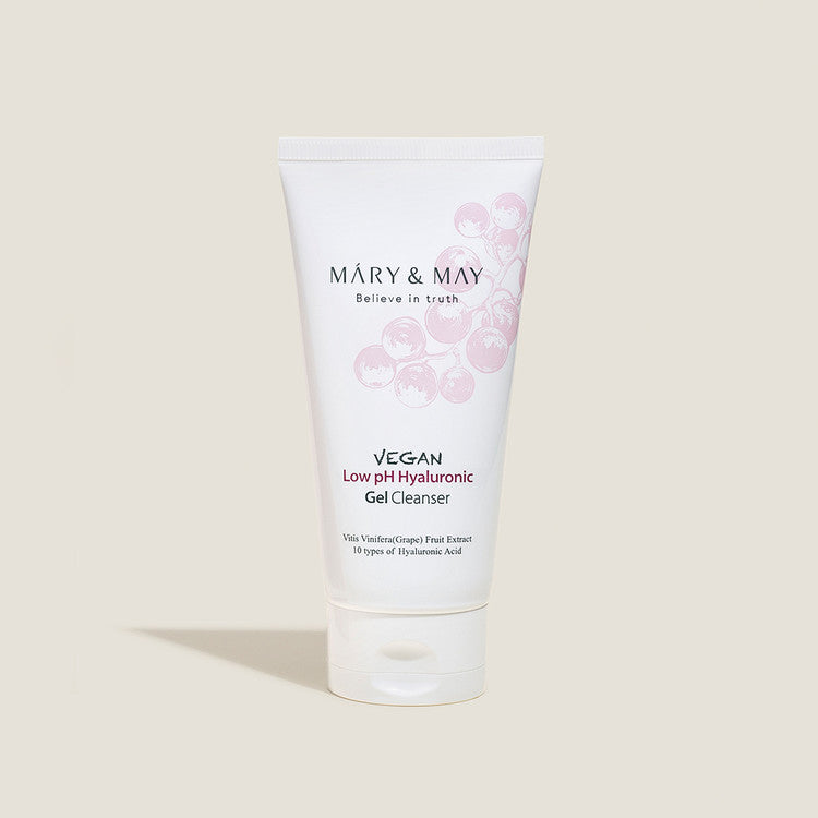 MARY & MAY - VEGAN LOW PH HYALURONIC GEL CLEANSER (Nettoyant vegan doux )