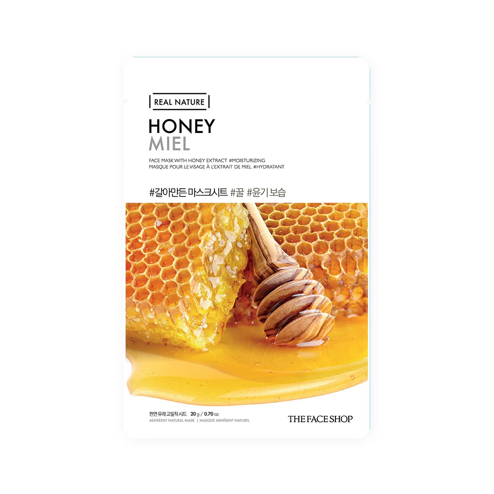 THE FACE SHOP - REAL NATURE FACE MASK WITH HONEY EXTRACT