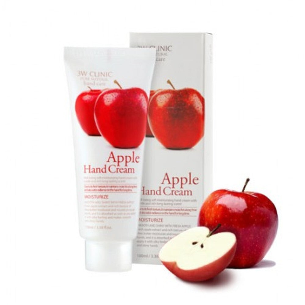 3W CLINIC - CRÈME HYDRATANTE POUR LES MAIN A LA POMME
