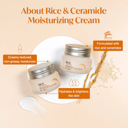 THE FACE SHOP - RICE & CERAMIDE MOISTURIZING CREAM