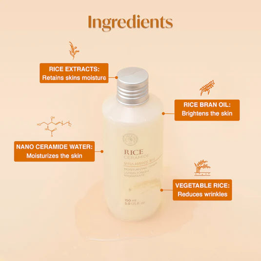 THE FACE SHOP - RICE & CERAMIDE MOISTURIZING TONER