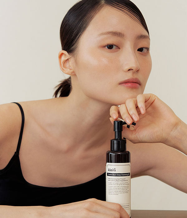 KLAIRS - GENTLE BLACK DEEP CLEANSING OIL