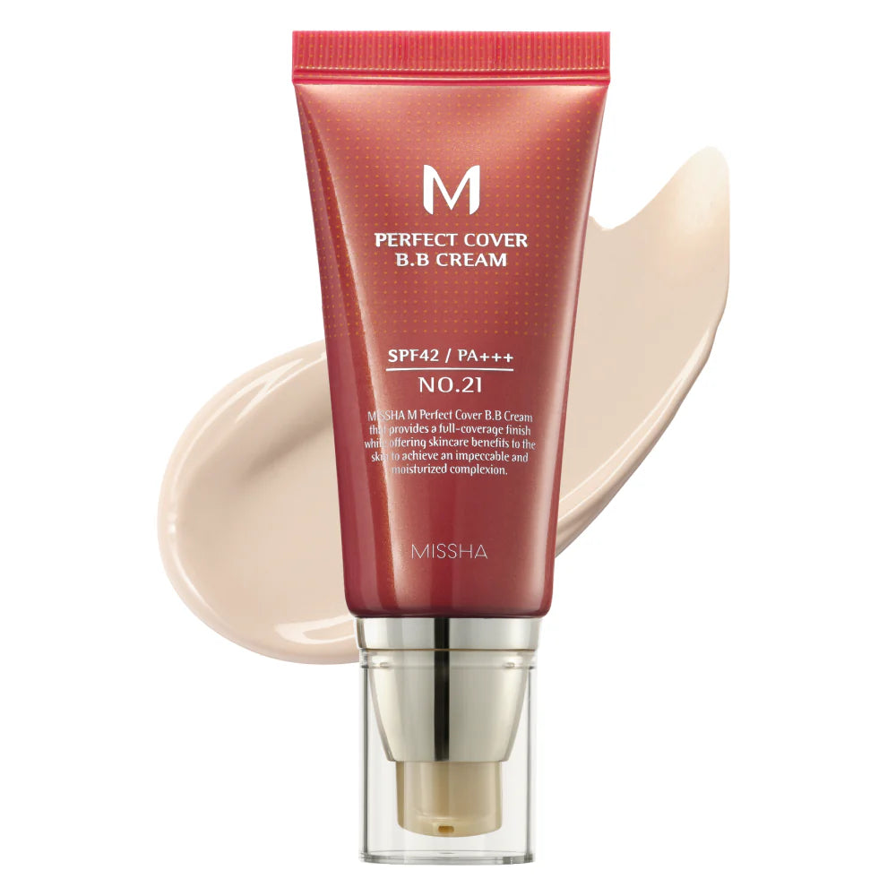MISSHA - PERFECT COVER BB CREAM #21 LIGHT BEIGE