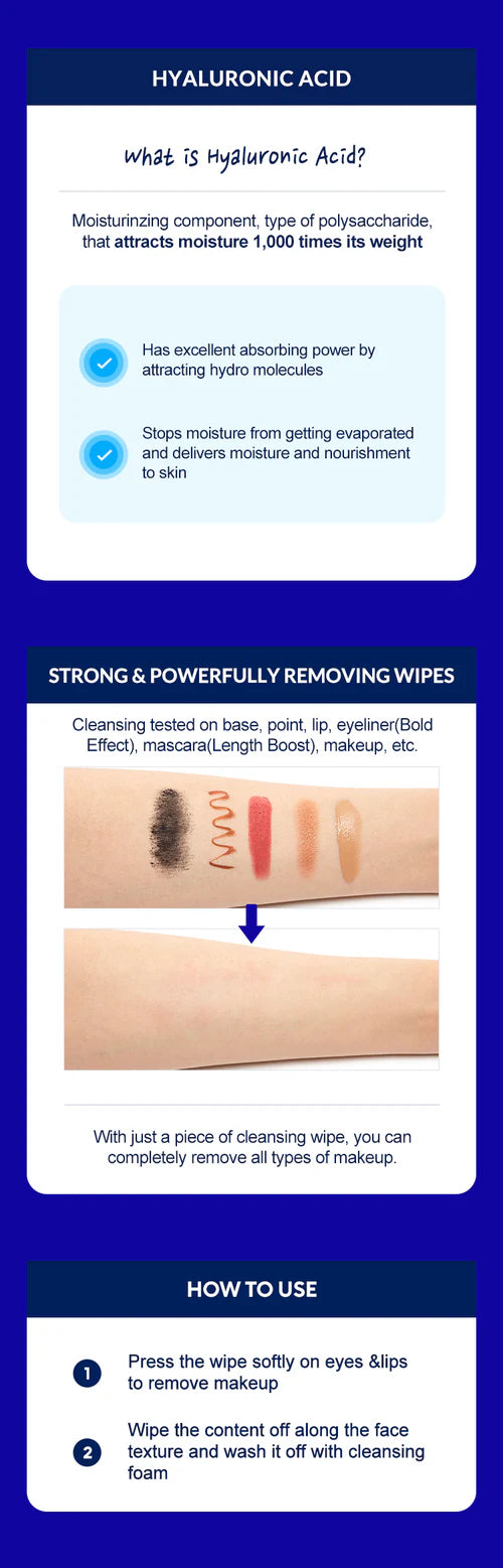 MISSHA - SUPER AQUA ULTRA HYALON CLEASING OIL WIPES