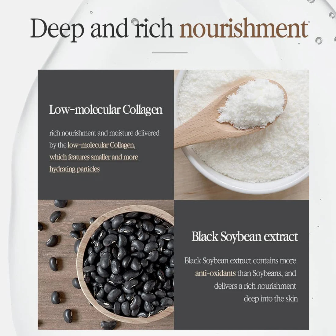 Hydratation et fermeté grâce à une formule infusée de thé noir fermenté.
