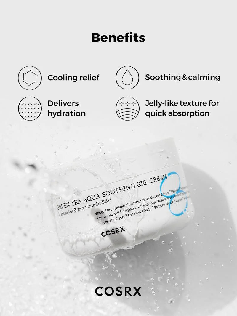 COSRX - GREEN TEA SOOTHING GEL CREAM