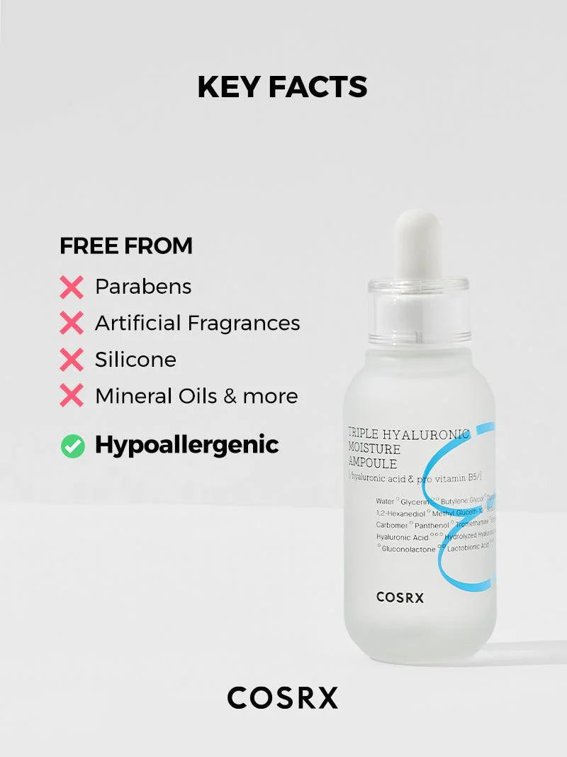 COSRX - TRIPLE HYALURONIQUE MOISTURIZING AMPOULE