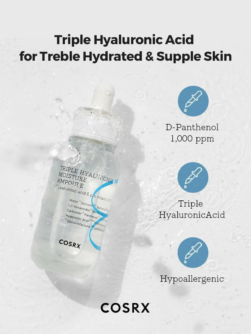 COSRX - TRIPLE HYALURONIQUE MOISTURIZING AMPOULE