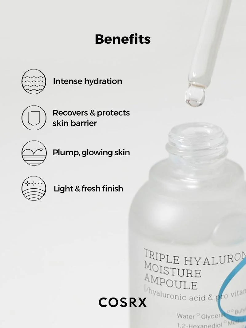 COSRX - TRIPLE HYALURONIQUE MOISTURIZING AMPOULE
