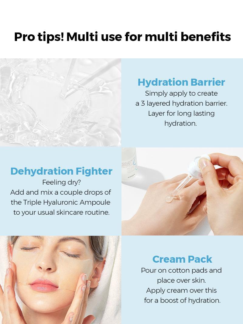 COSRX - TRIPLE HYALURONIQUE MOISTURIZING AMPOULE