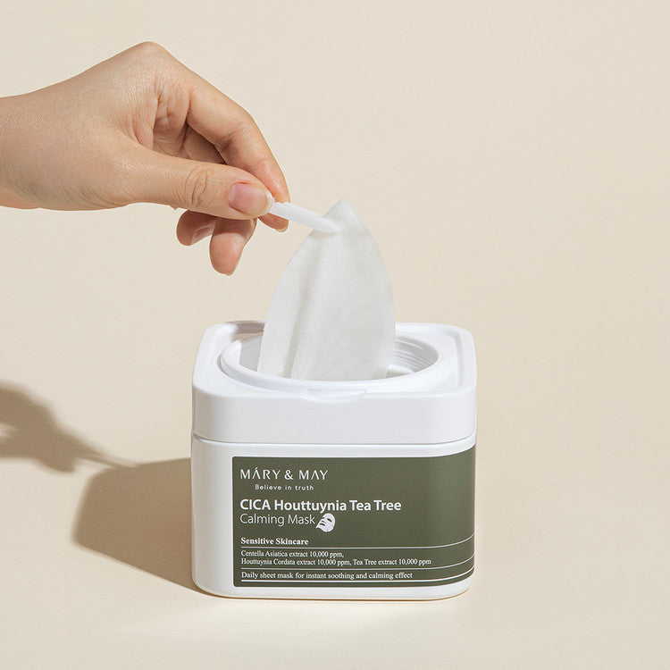 MARY & MAY - CICA HOUTTUYNIA TEA TREE CALMING MASK