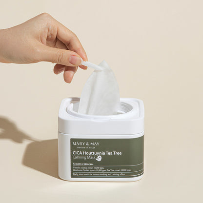 MARY & MAY - CICA HOUTTUYNIA TEA TREE CALMING MASK