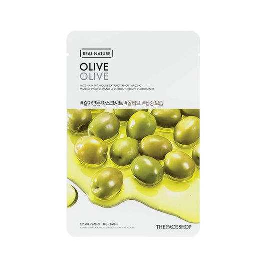 THE FACE SHOP - REAL NATURE FACE MASK WITH OLIVE EXTRACT