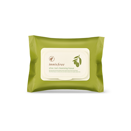 INNISFREE - OLIVE VITAMIN E REAL CLEANSING TISSUE