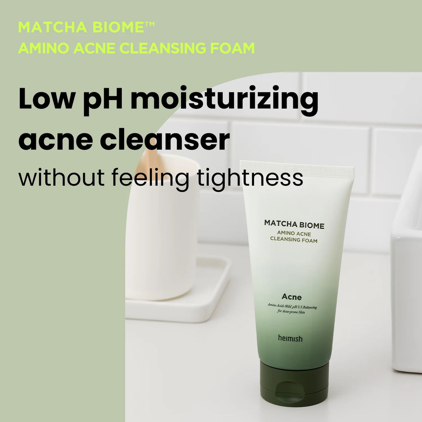 HEIMISH - MATCHA BIOME AMINO ACNE CLEANSING FOAM