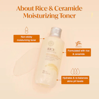 THE FACE SHOP - RICE & CERAMIDE MOISTURIZING TONER