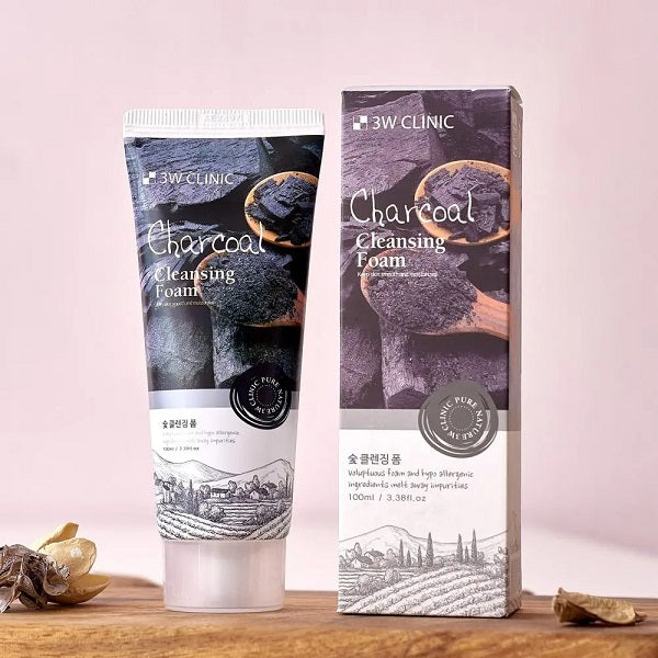 3W CLINIC - CHARCOAL CLEANSING FOAM