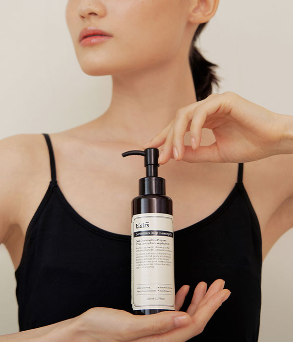 KLAIRS - GENTLE BLACK DEEP CLEANSING OIL