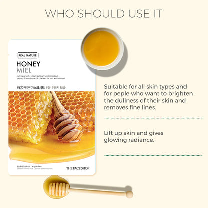 THE FACE SHOP - REAL NATURE FACE MASK WITH HONEY EXTRACT