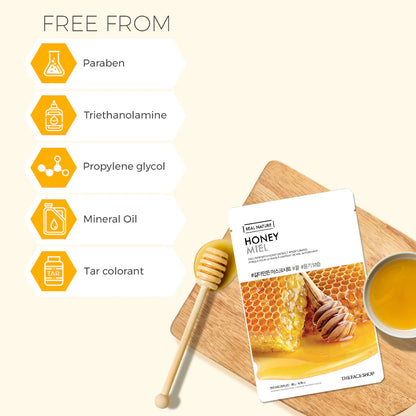 THE FACE SHOP - REAL NATURE FACE MASK WITH HONEY EXTRACT