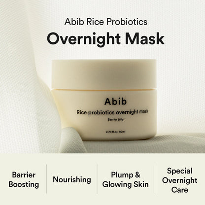 ABIB - RICE PROBIOTICS OVERNIGHT MASK BARRIER JELLY