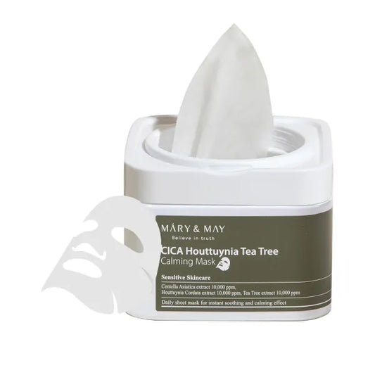 MARY & MAY - CICA HOUTTUYNIA TEA TREE CALMING MASK