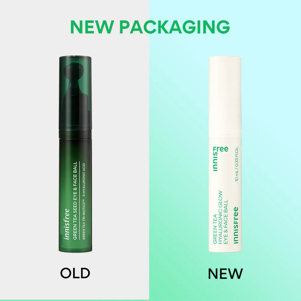 INNISFREE - GREEN TEA HYALURONIC GLOW EYE & FACE BALL