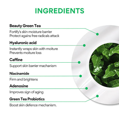 INNISFREE - GREEN TEA HYALURONIC GLOW EYE & FACE BALL