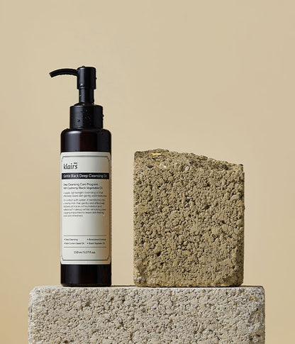 KLAIRS - GENTLE BLACK DEEP CLEANSING OIL