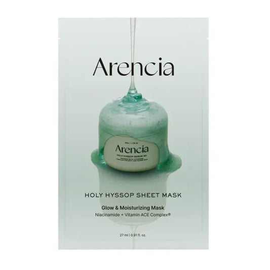 ARENCIA -  ACHOLY HYSSOP SHEET MASK GLOW & MOISTURIZING MASK