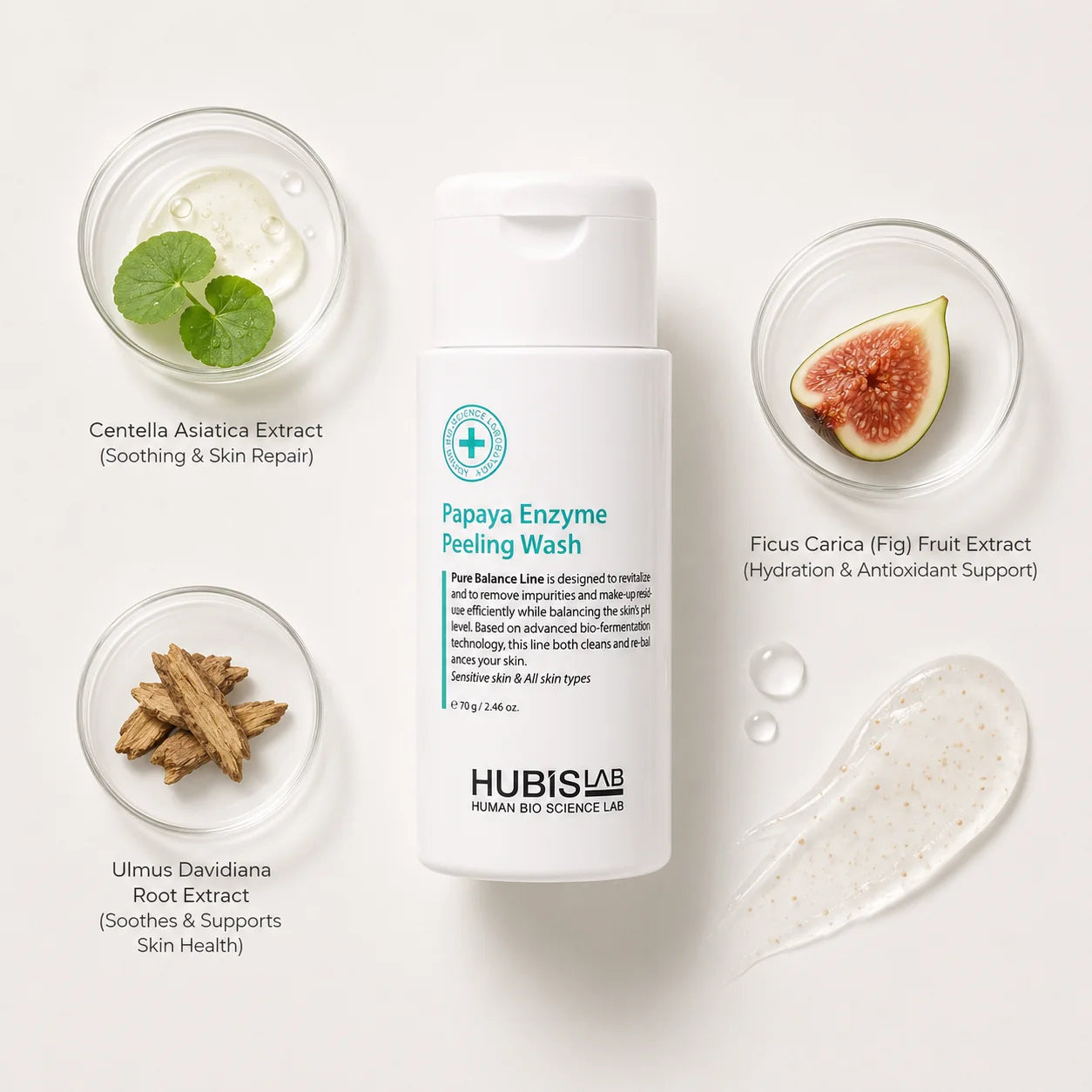 HUBISLAB - Pure Balance Papaya Enzyme Peeling Wash