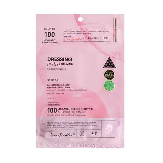 VT - COLLAGEN REEDLE SHOT 100 2 STEP HYDROGEL MASK