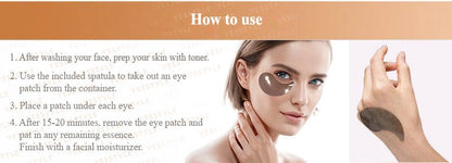 PETITFEE - BLACK PEARL & GOLD HYDROGEL EYE PATCH  60ea