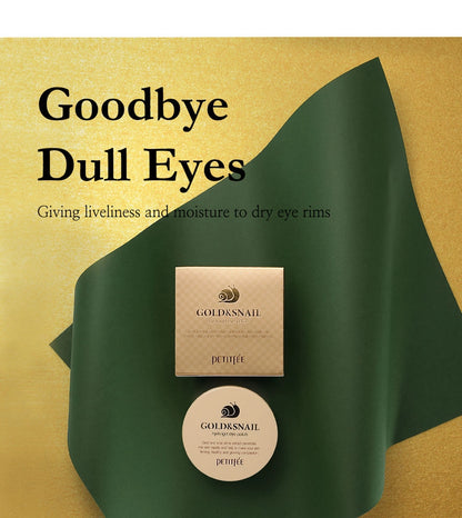 PETITFEE - GOLD & SNAIL HYDROGEL EYE PATCH  60ea