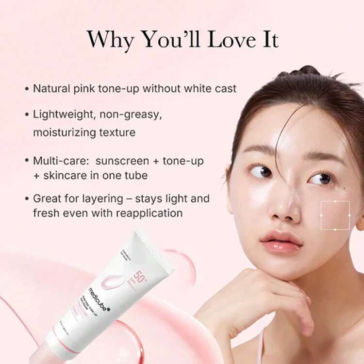MEDICUBE - PDRN PINK TONE UP SUN CREAM