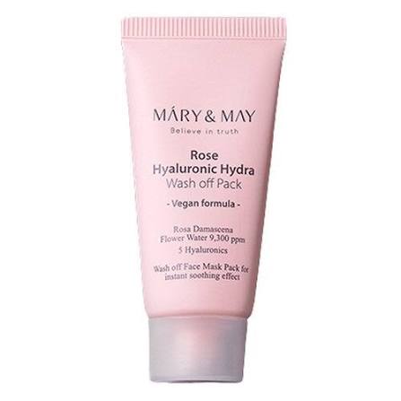 MARY & MAY - ROSE HYALURONIC HYDRA WASH OFF PACK