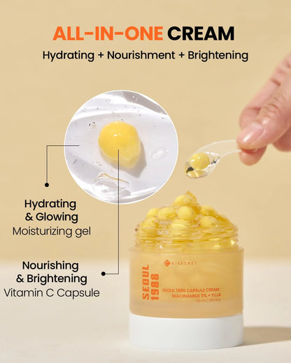 KSECRET - SEOUL 1988 CAPSULE CREAM NIACINAMIDE 5%+YUJA