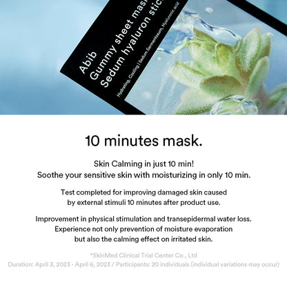 ABIB - GUMMY SHEET MASK SEDUM HYALURON