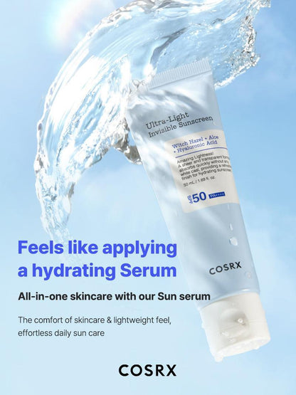COSRX - ULTRA LIGHT INVISIBLE SUNSCREEN SPF 50 PA++++