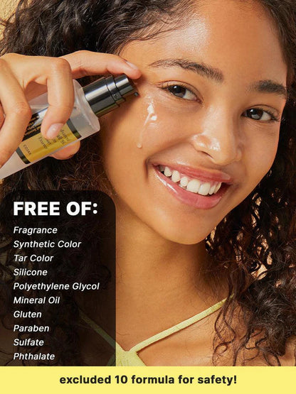 Essence réparatrice à absorption rapide pour une peau douce, lumineuse et apaisée.