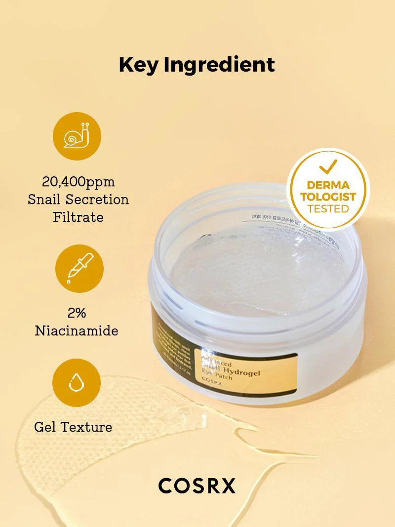 COSRX - ADVANCED SNAIL HYDROGEL EYE PATCH