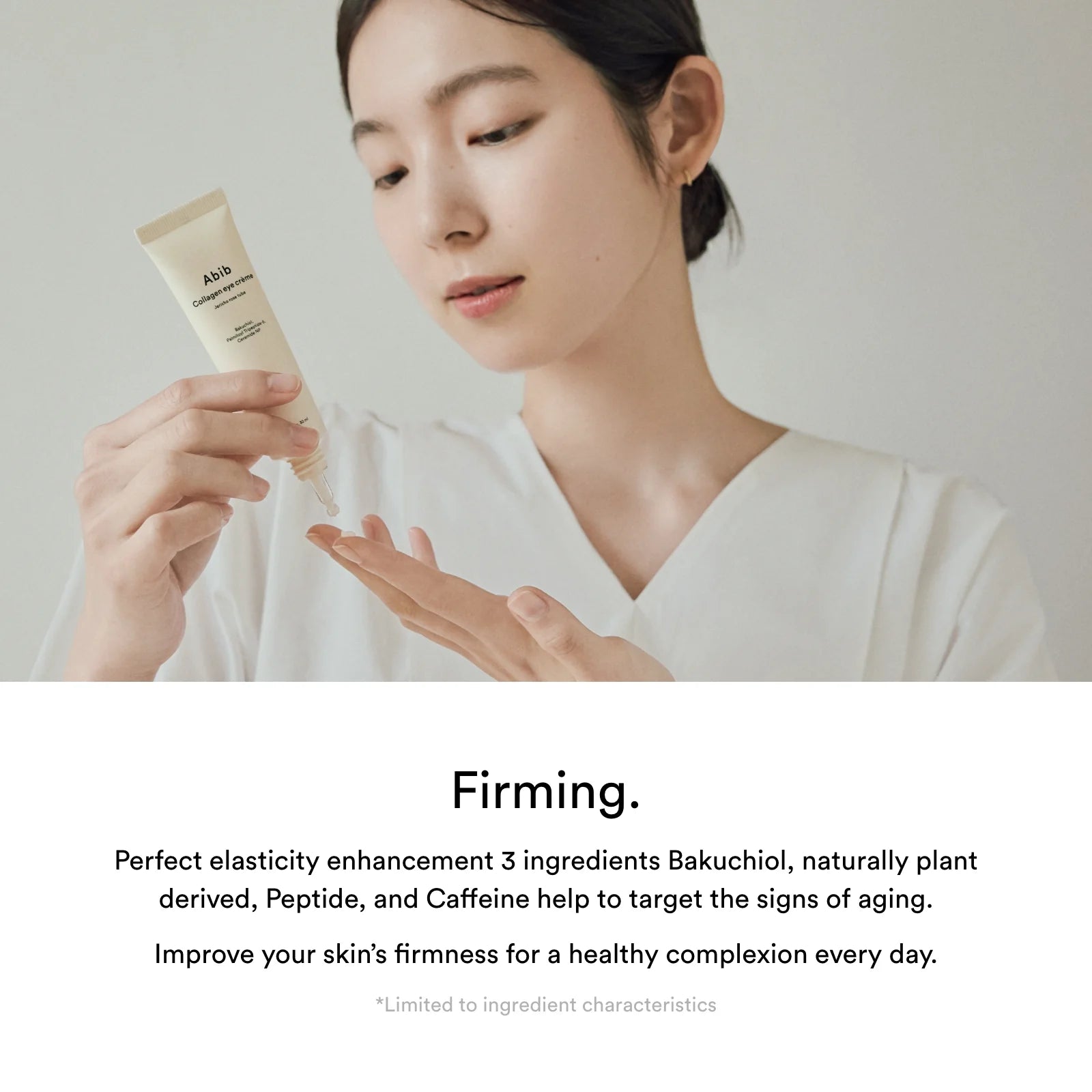 Réduction des cernes et peau éclatante avec Abib Collagen Eye Cream, disponible à Morges.