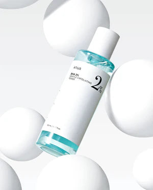 Tonique exfoliant Anua BHA 2% Gentle Toner, idéal pour éliminer les cellules mortes et affiner les pores, chez Sakura Bloom.