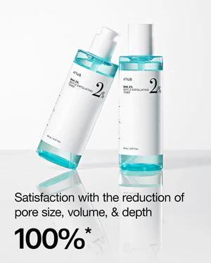 Tonique visage Anua BHA 2%, exfoliant doux pour un teint éclatant et équilibré, disponible à Morges.