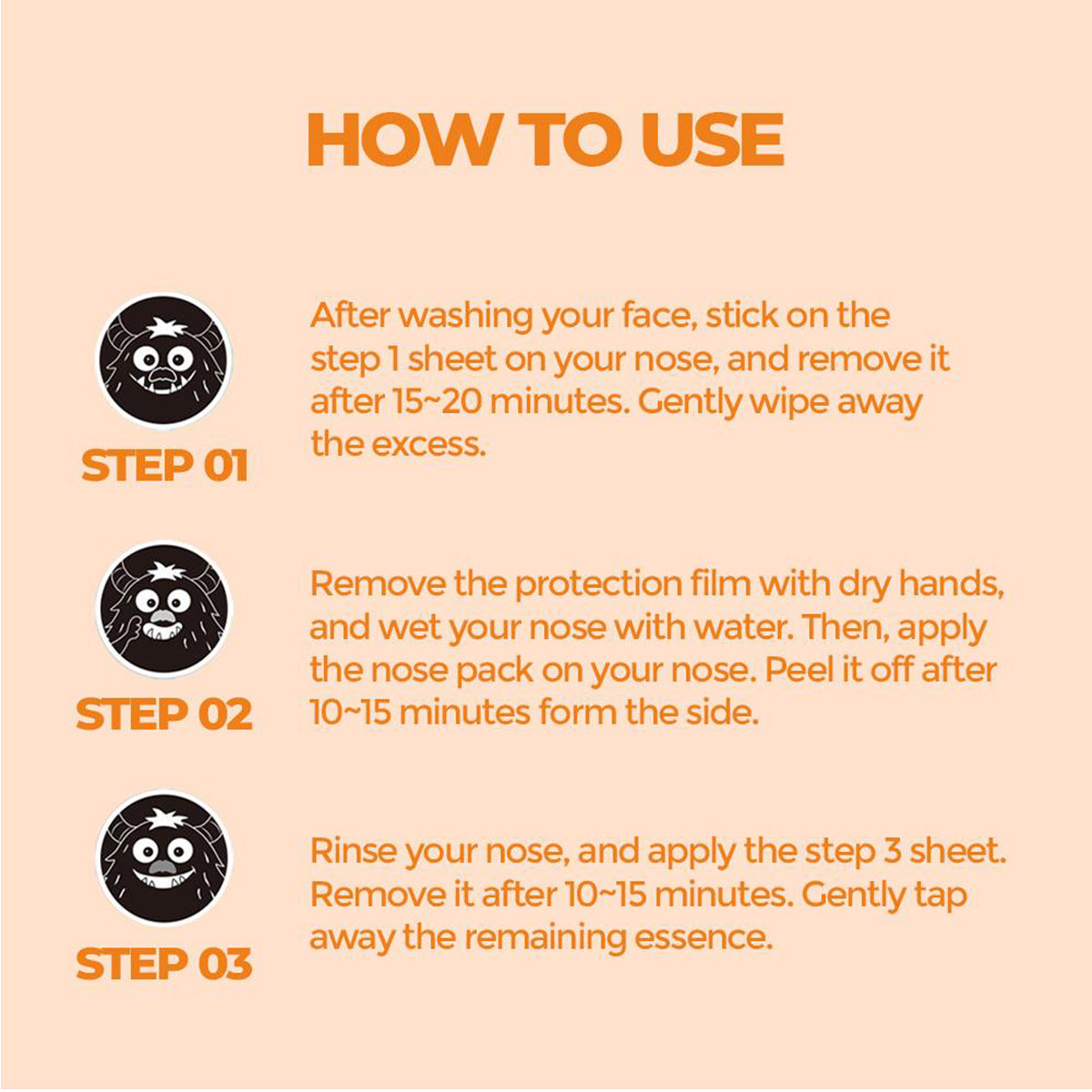 Produit anti-points noirs A'PIEU en 3 étapes, pour des pores nettoyés et une peau lisse.