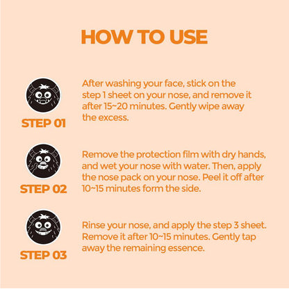 Produit anti-points noirs A'PIEU en 3 étapes, pour des pores nettoyés et une peau lisse.