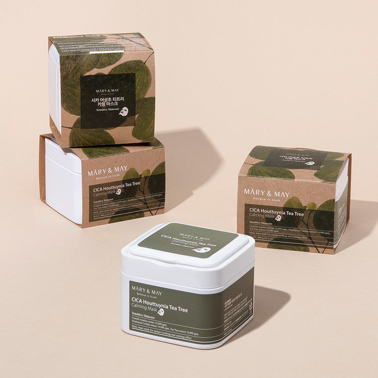 MARY & MAY - CICA HOUTTUYNIA TEA TREE CALMING MASK