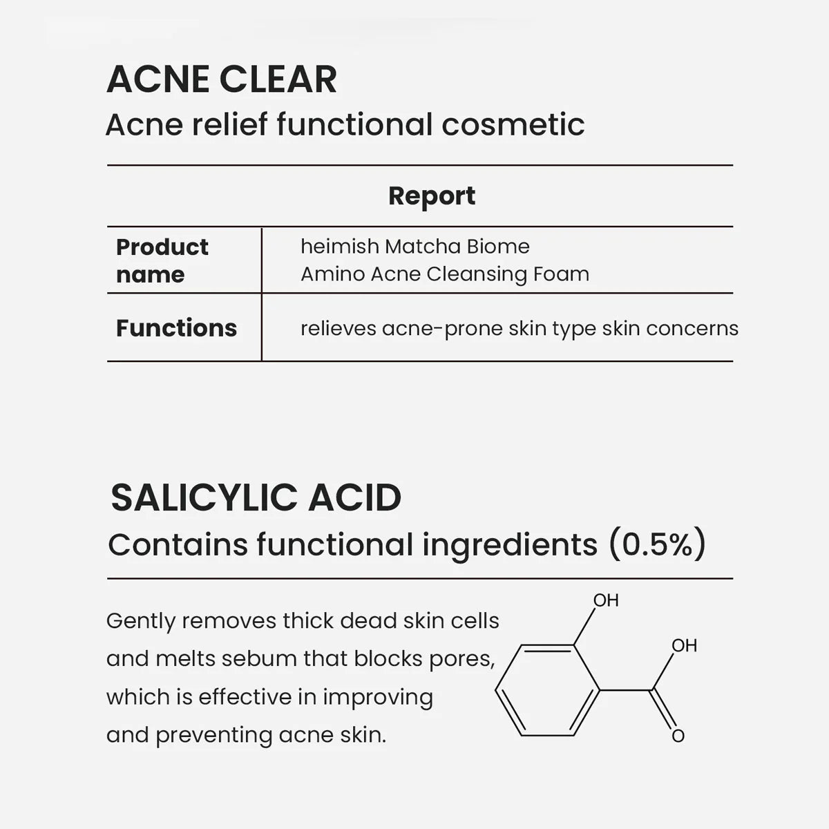 HEIMISH - MATCHA BIOME AMINO ACNE CLEANSING FOAM