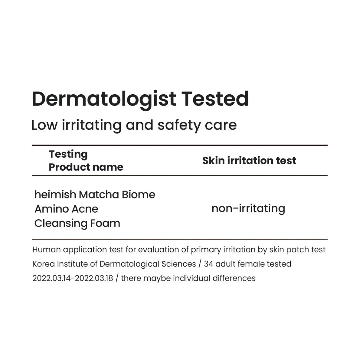HEIMISH - MATCHA BIOME AMINO ACNE CLEANSING FOAM